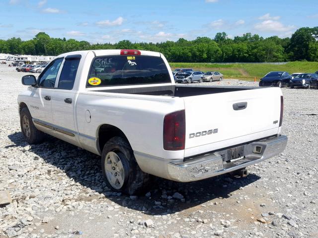 1D7HA18D63J588407 - 2003 DODGE RAM 1500 S WHITE photo 3