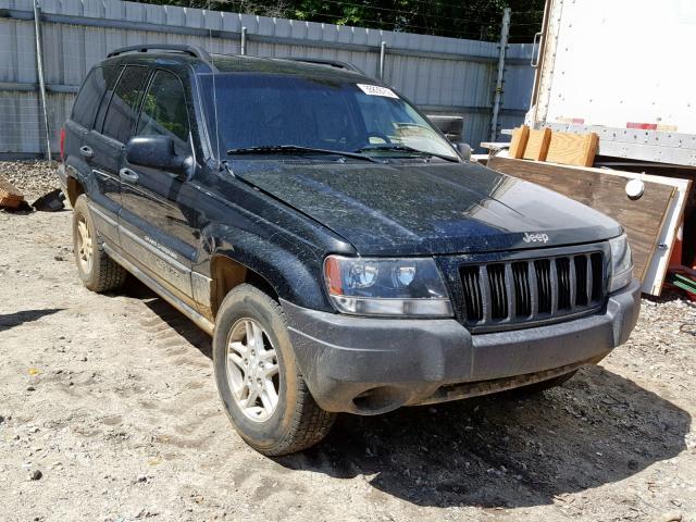 1J4GW48S74C346314 - 2004 JEEP GRAND CHER BLACK photo 1