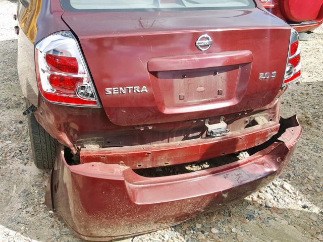 3N1AB61E37L671299 - 2007 NISSAN SENTRA 2.0 RED photo 9