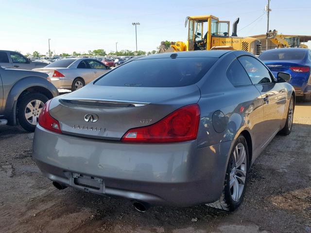 JNKCV64E49M601259 - 2009 INFINITI G37 BASE GRAY photo 4