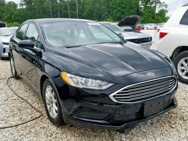 3FA6P0G72HR140769 - 2017 FORD FUSION S BLACK photo 1