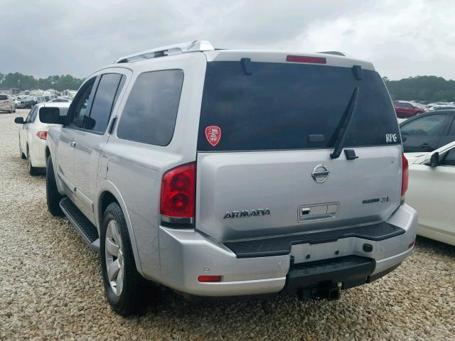 5N1BA0ND0EN607300 - 2014 NISSAN ARMADA SV SILVER photo 3