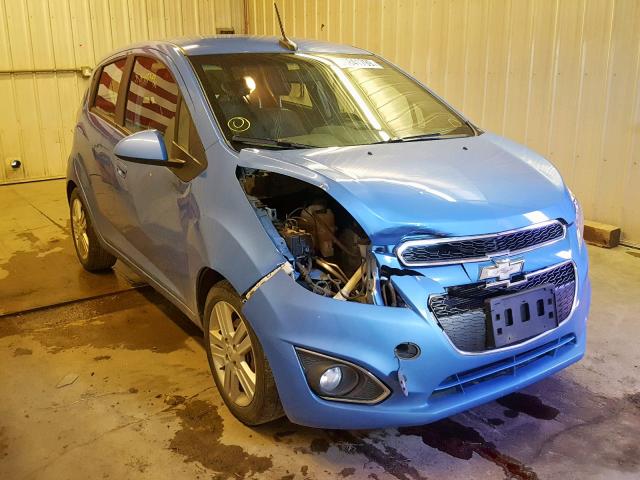 KL8CD6S98EC568172 - 2014 CHEVROLET SPARK 1LT BLUE photo 1