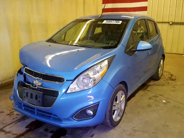 KL8CD6S98EC568172 - 2014 CHEVROLET SPARK 1LT BLUE photo 2