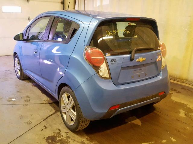 KL8CD6S98EC568172 - 2014 CHEVROLET SPARK 1LT BLUE photo 3