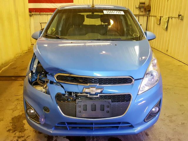 KL8CD6S98EC568172 - 2014 CHEVROLET SPARK 1LT BLUE photo 9