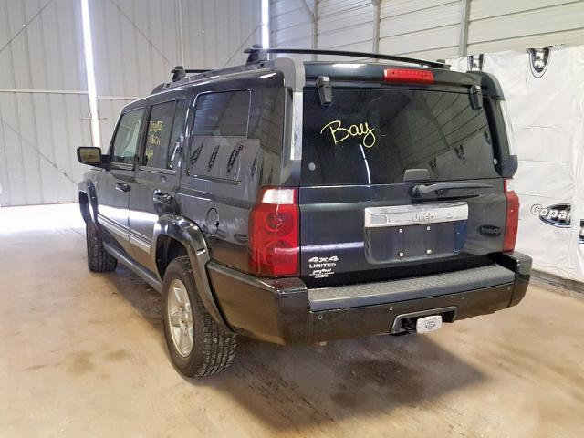 1J8HG58N26C189472 - 2006 JEEP COMMANDER BLACK photo 3