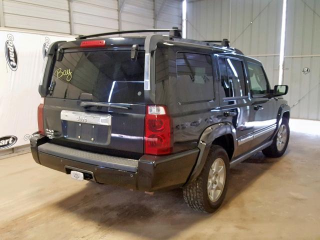 1J8HG58N26C189472 - 2006 JEEP COMMANDER BLACK photo 4