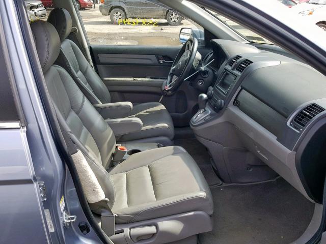 5J6RE48797L019280 - 2007 HONDA CR-V EXL BLUE photo 5