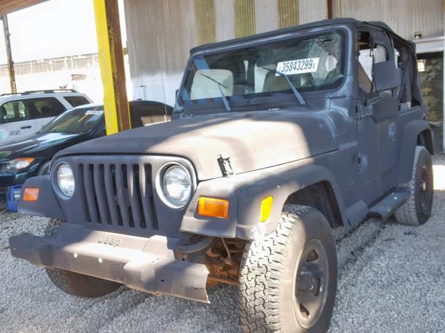 1J4FA29PXYP769363 - 2000 JEEP WRANGLER / BLACK photo 2