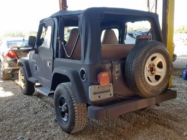 1J4FA29PXYP769363 - 2000 JEEP WRANGLER / BLACK photo 3