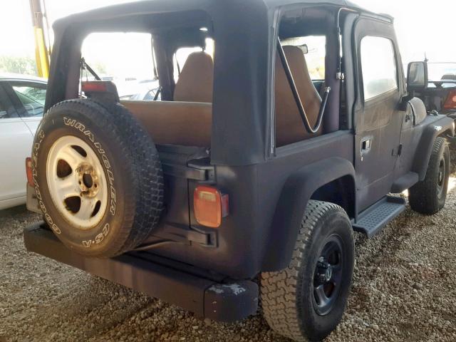 1J4FA29PXYP769363 - 2000 JEEP WRANGLER / BLACK photo 4