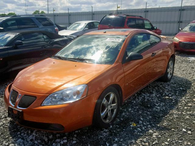 1G2ZH158164174590 - 2006 PONTIAC G6 GT ORANGE photo 2