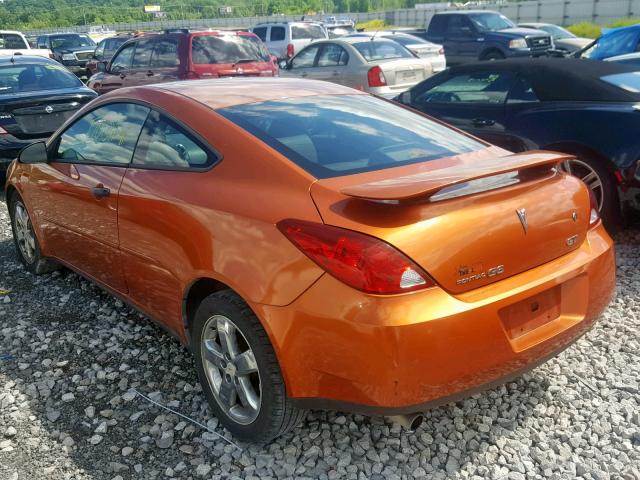 1G2ZH158164174590 - 2006 PONTIAC G6 GT ORANGE photo 3