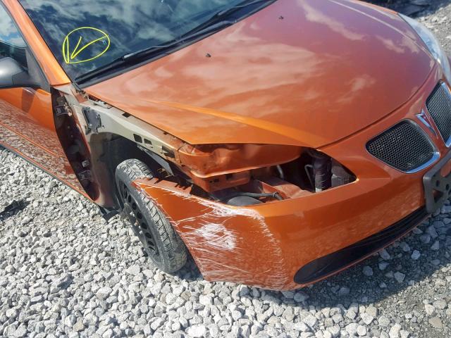 1G2ZH158164174590 - 2006 PONTIAC G6 GT ORANGE photo 9