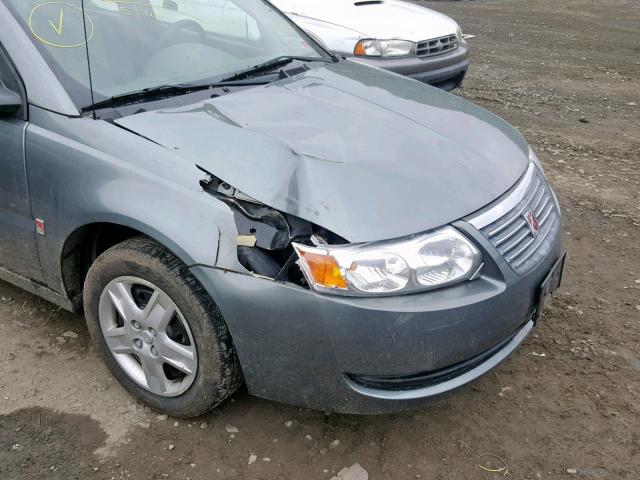 1G8AJ55F47Z150754 - 2007 SATURN ION LEVEL GRAY photo 9