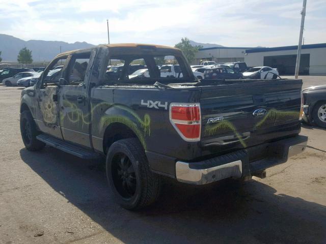 1FTFW1EF4EFB18519 - 2014 FORD F150 SUPER BLACK photo 3