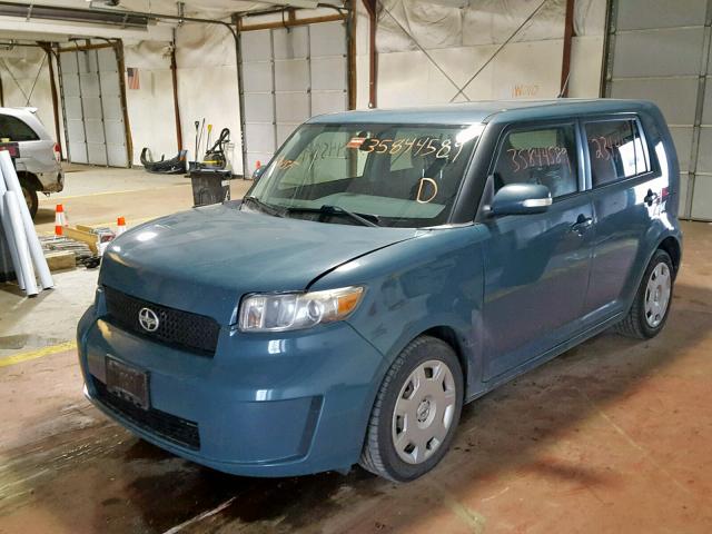 JTLKE50E581015204 - 2008 TOYOTA SCION BLUE photo 2