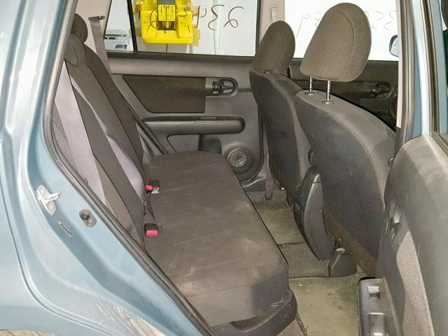 JTLKE50E581015204 - 2008 TOYOTA SCION BLUE photo 6