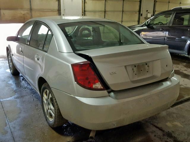 1G8AK52F63Z126760 - 2003 SATURN ION LEVEL SILVER photo 3