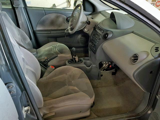 1G8AK52F63Z126760 - 2003 SATURN ION LEVEL SILVER photo 5
