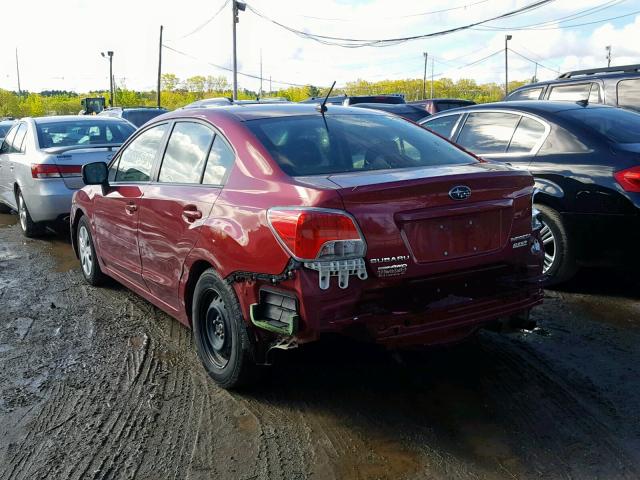 JF1GJAA67EH007501 - 2014 SUBARU IMPREZA RED photo 3