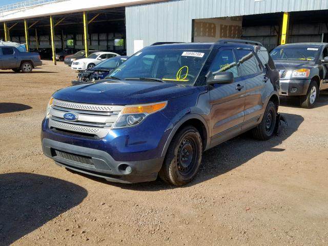 1FMHK8B80BGA83742 - 2011 FORD EXPLORER BLUE photo 2