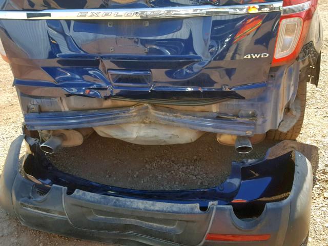 1FMHK8B80BGA83742 - 2011 FORD EXPLORER BLUE photo 9