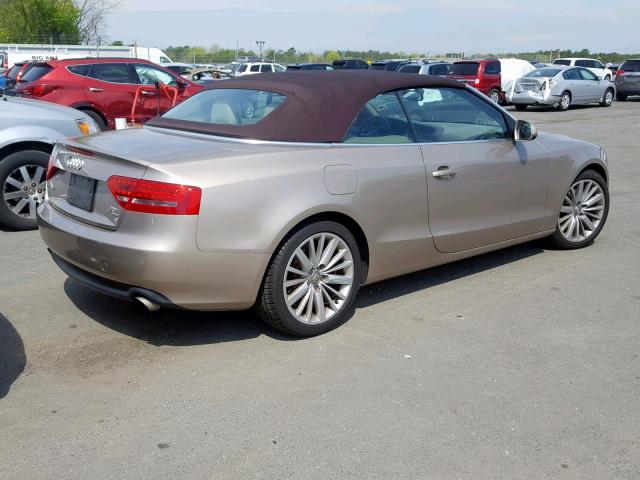 WAULFAFH0AN023617 - 2010 AUDI A5 PREMIUM TAN photo 4