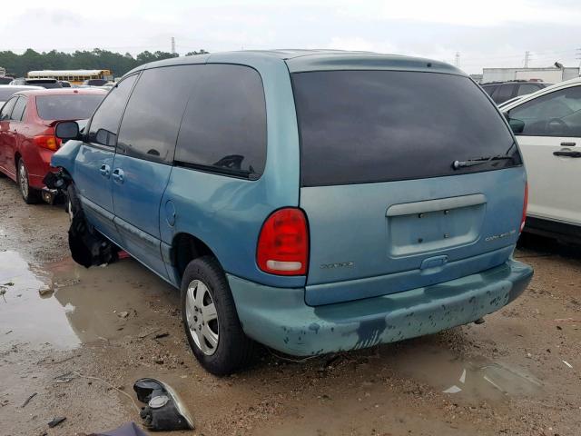 2B4GP45G5XR410796 - 1999 DODGE CARAVAN SE BLUE photo 3