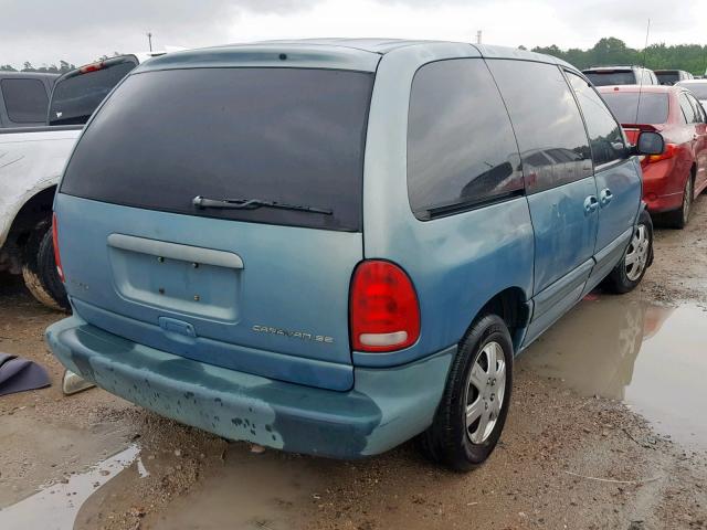 2B4GP45G5XR410796 - 1999 DODGE CARAVAN SE BLUE photo 4