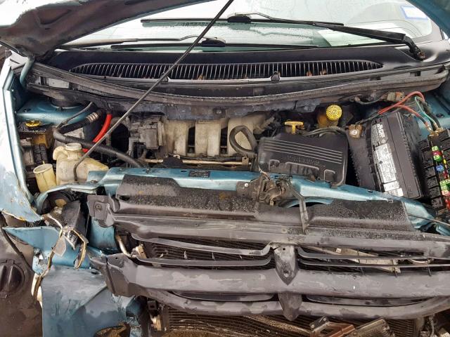 2B4GP45G5XR410796 - 1999 DODGE CARAVAN SE BLUE photo 7