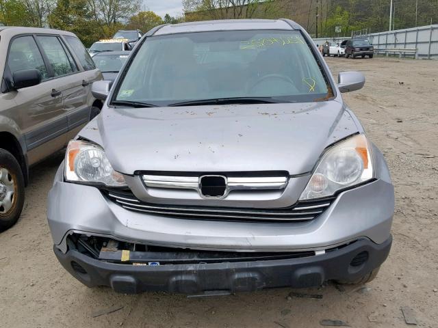 JHLRE48748C047658 - 2008 HONDA CR-V EXL SILVER photo 9