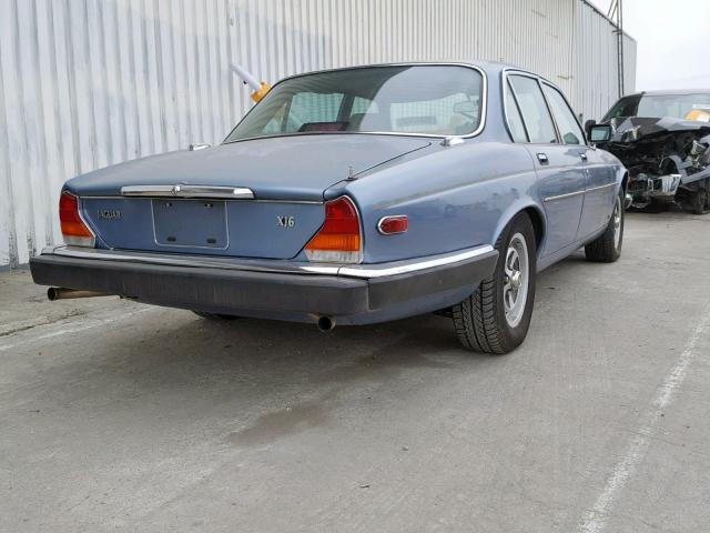 SAJAV1348HC477524 - 1987 JAGUAR XJ6 BLUE photo 4