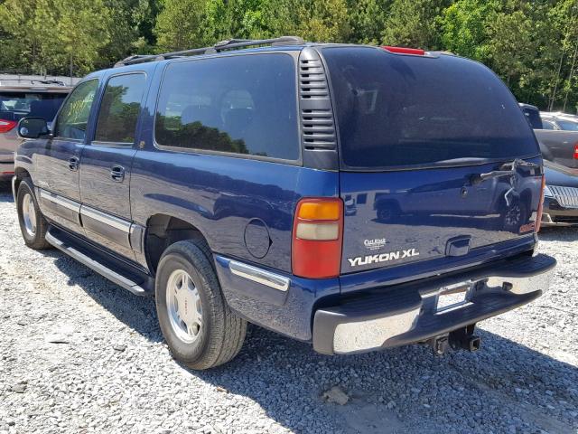 3GKEC16Z82G184485 - 2002 GMC YUKON XL C BLUE photo 3