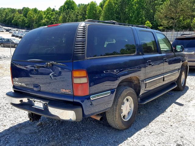 3GKEC16Z82G184485 - 2002 GMC YUKON XL C BLUE photo 4