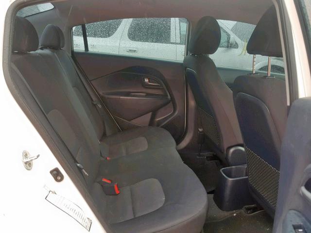 KNADM4A38H6044355 - 2017 KIA RIO LX WHITE photo 6