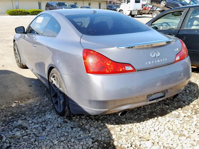 JNKCV64E38M127092 - 2008 INFINITI G37 BASE GRAY photo 3