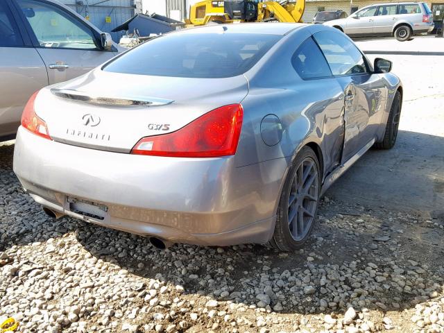 JNKCV64E38M127092 - 2008 INFINITI G37 BASE GRAY photo 4