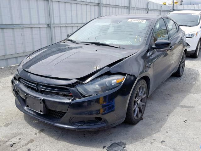 1C3CDFAA0FD311106 - 2015 DODGE DART SE BLACK photo 2