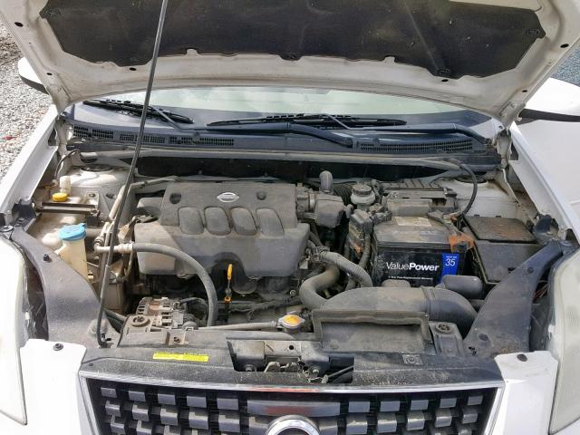 3N1AB61E58L631257 - 2008 NISSAN SENTRA 2.0 WHITE photo 7