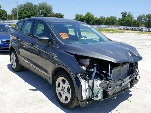 1FMCU0F71HUA02703 - 2017 FORD ESCAPE S GRAY photo 1