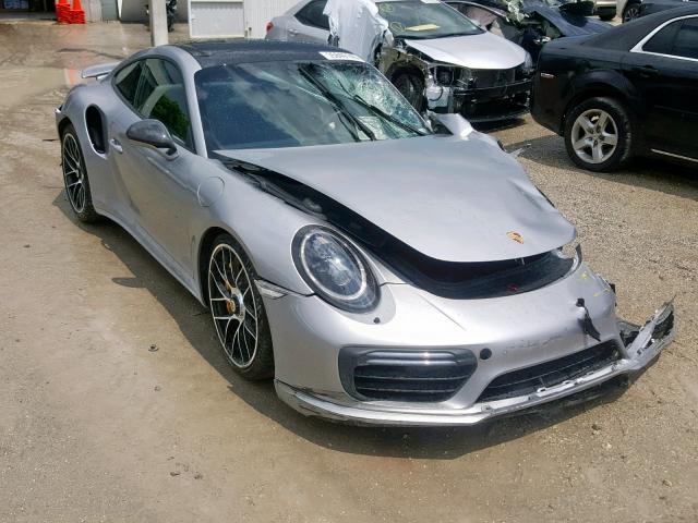 WP0AD2A94JS156243 - 2018 PORSCHE 911 TURBO SILVER photo 1