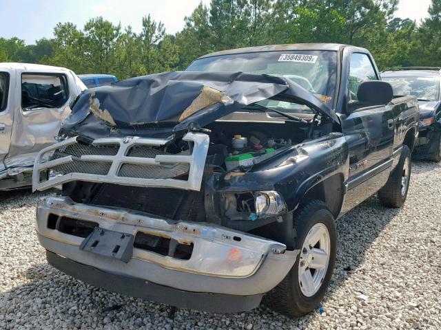 1B7HC16X2YS610406 - 2000 DODGE RAM 1500 CHARCOAL photo 2