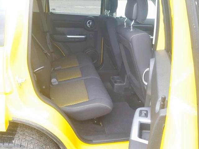 1D4PU6GX2BW525251 - 2011 DODGE NITRO DETO YELLOW photo 6