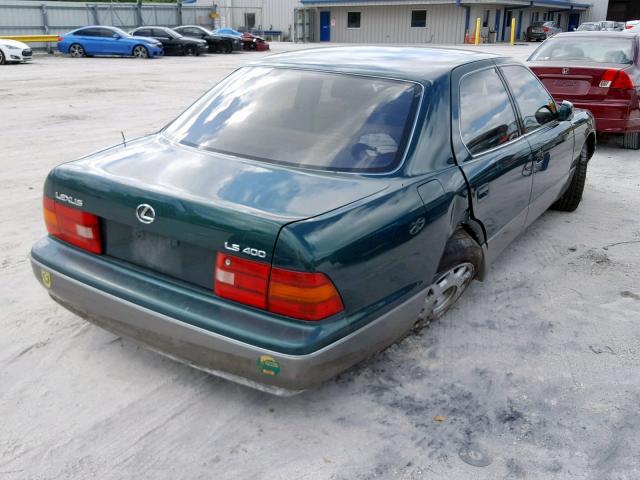 JT8BH28F1V0082123 - 1997 LEXUS LS 400 GREEN photo 4