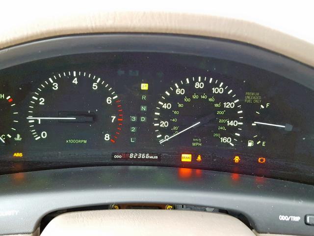 JT8BH28F1V0082123 - 1997 LEXUS LS 400 GREEN photo 8