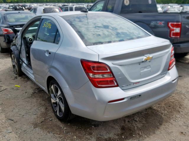 1G1JF5SB8H4125324 - 2017 CHEVROLET SONIC PREM SILVER photo 3