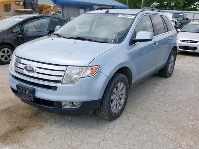 2FMDK39C58BB48144 - 2008 FORD EDGE LIMIT BLUE photo 2