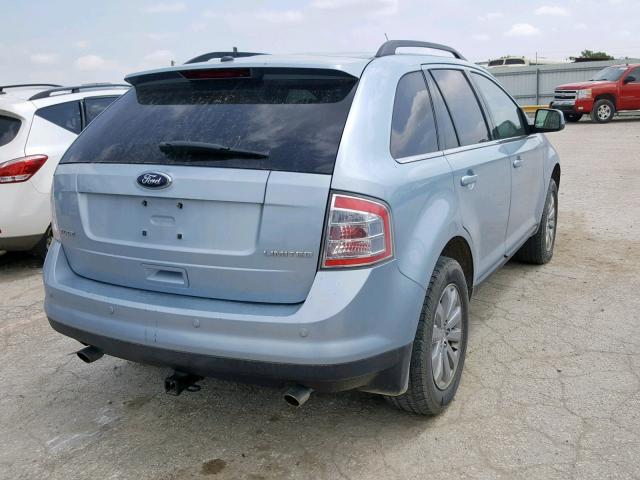 2FMDK39C58BB48144 - 2008 FORD EDGE LIMIT BLUE photo 4